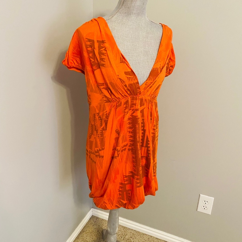 Orange mini dress in Large